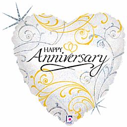 18&quot; Filigree Anniversary Holographic (1193)