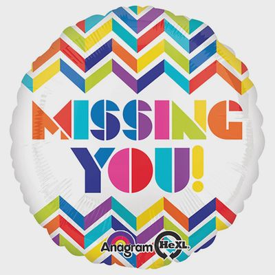 17&quot; Multi Chevron Missing You! Standard Foil (1189)