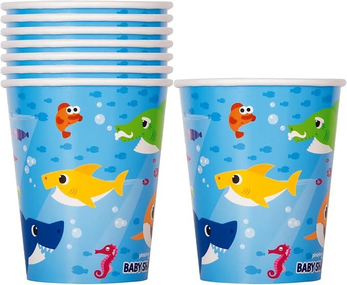 Character Birthday Paper Cups, Name: Baby Shark