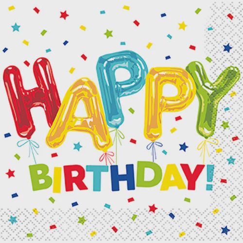 Themed Birthday Beverage Napkins