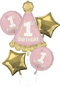 5PC Little Miss One-derful 1st Birthday Bouquet