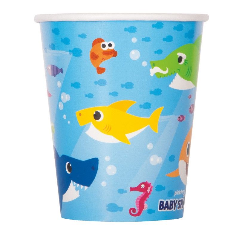 Baby Shark Party Supplies, Party Supply Item: 8ct 9oz Cups