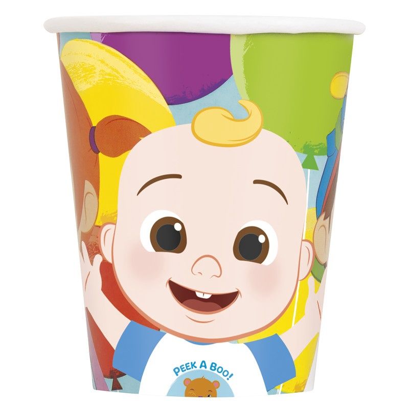 Cocomelon Party Supplies, Party Supply Item: 8ct 9oz Cups