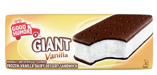 Giant Vanilla Ice Cream Sandwhich