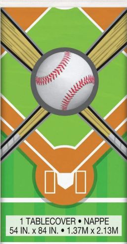 Rectangular Sports Table Covers, Sport: Baseball