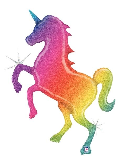 54&quot; Holographic Unicorn Rainbow (1078)