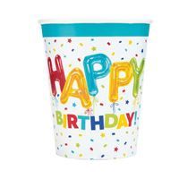 Happy Balloon Birthday Party Supplies, Party Supply Item: 8ct 9oz Cups
