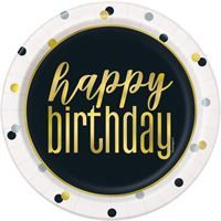 Metallic Happy Birthday Party Supplies