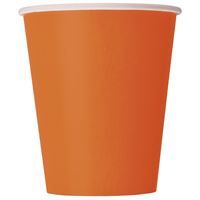 Solid Orange Party Supplies, Party Supply Item: 8ct 9oz Cups