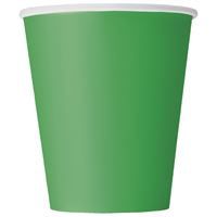 Solid Green Party Supplies, Party Supply Item: 8ct 9oz Cups