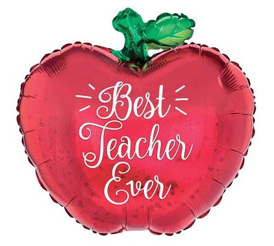 18&quot; Best Teacher Ever Apple (1216)