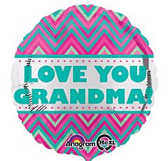 18&quot; Love You Grandma Chevron