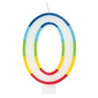 Rainbow Border Candle