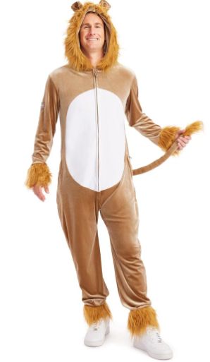 Adult Lion Jumpsuit Costume