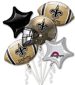 5PC New Orleans Saints Bouquet (332-NO)