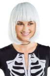 Short White Wig With Bangs