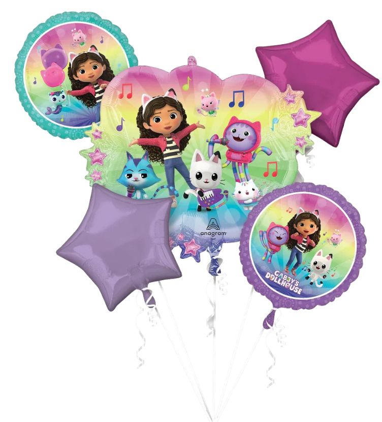 5PC Gabby&#39;s Dollhouse Bouquet