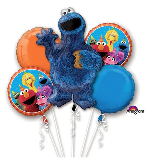 5PC Cookie Monster Bouquet