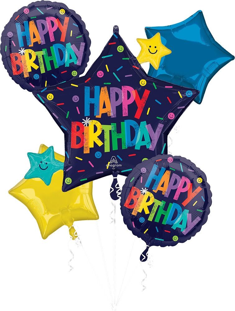 5PC Bold Birthday Bouquet
