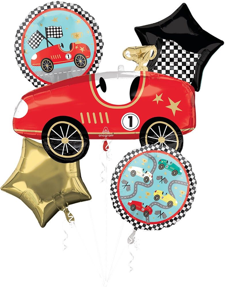 5PC Race Cars Bouquet