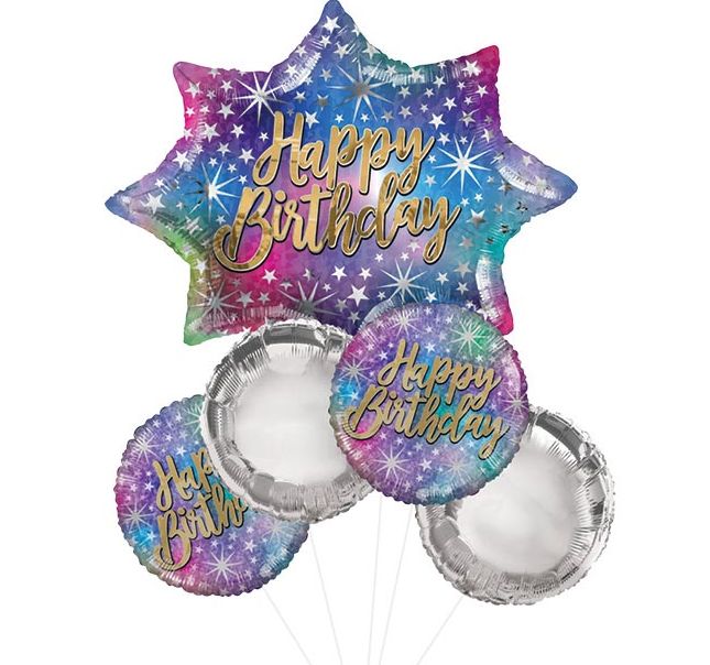 5PC HBD Sparkle Bouquet