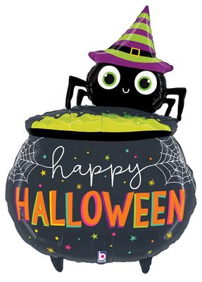 34&quot; Halloween Spider Cauldron