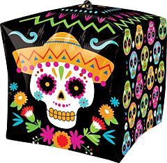 15&quot; Vibrant Day of the Dead Cubez