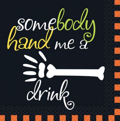 16ct Hand Me A Drink Beverage Napkins