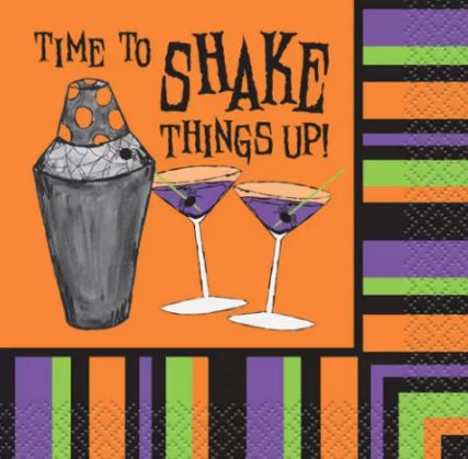 16ct Time to Shake Things Up Beverage Napkins