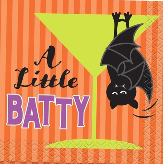 16ct A Little Batty Beverage Napkins