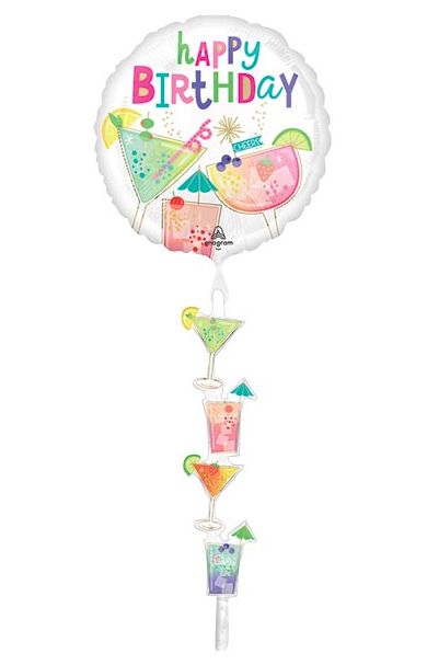 69&quot; Cocktail Bday Surprise Airwalker