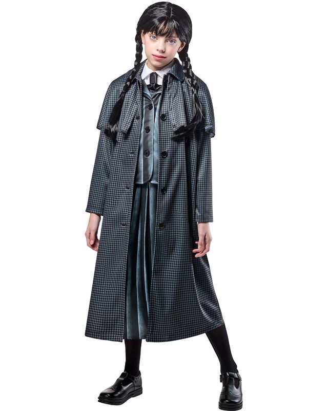 Wednesday Coat Kids Costume