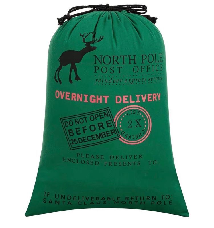Green Custom Santa Sack
