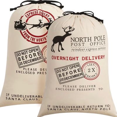 Tan Custom Santa Sacks