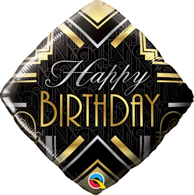 18" Diamond Birthday Art Deco (1224)