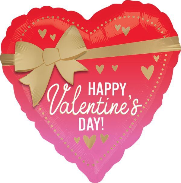 18" Satin Better with Bows Valentine