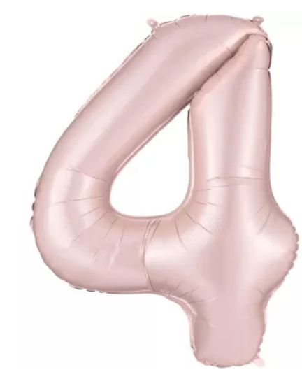 34" Satin Blush Pink Number (534-1-9)