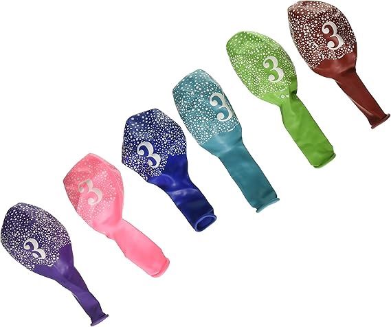 11" 3rd Birthday Printed, Color: Pink