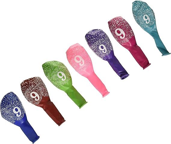 11" 9th Birthday Printed, Color: Pink