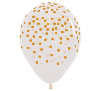 11" Gold Confetti