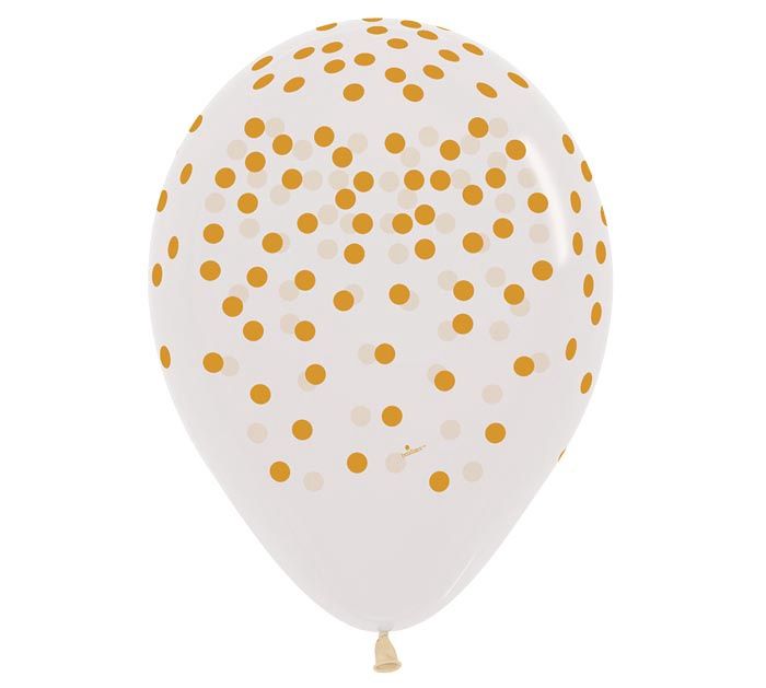 11" Gold Confetti