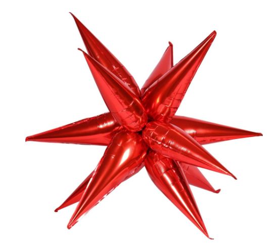 Magic Starburst 26" Balloon (air only), Color: Red