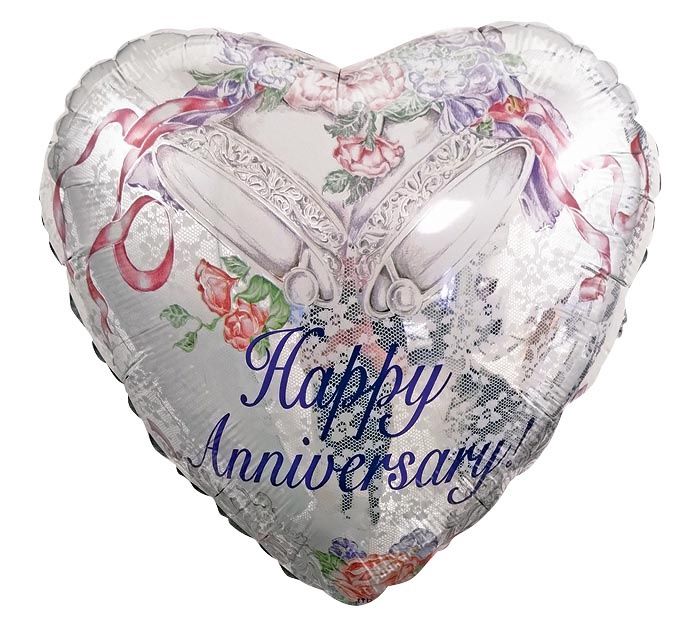 17" Anniversary Bells &amp; Hearts