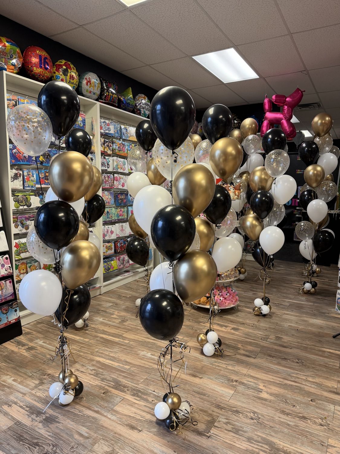 Premium Latex Bouquets (w/helium, hi-float, &amp; bubble weight)