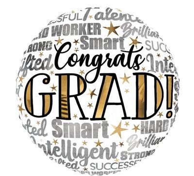 17" Congrats Grad Words