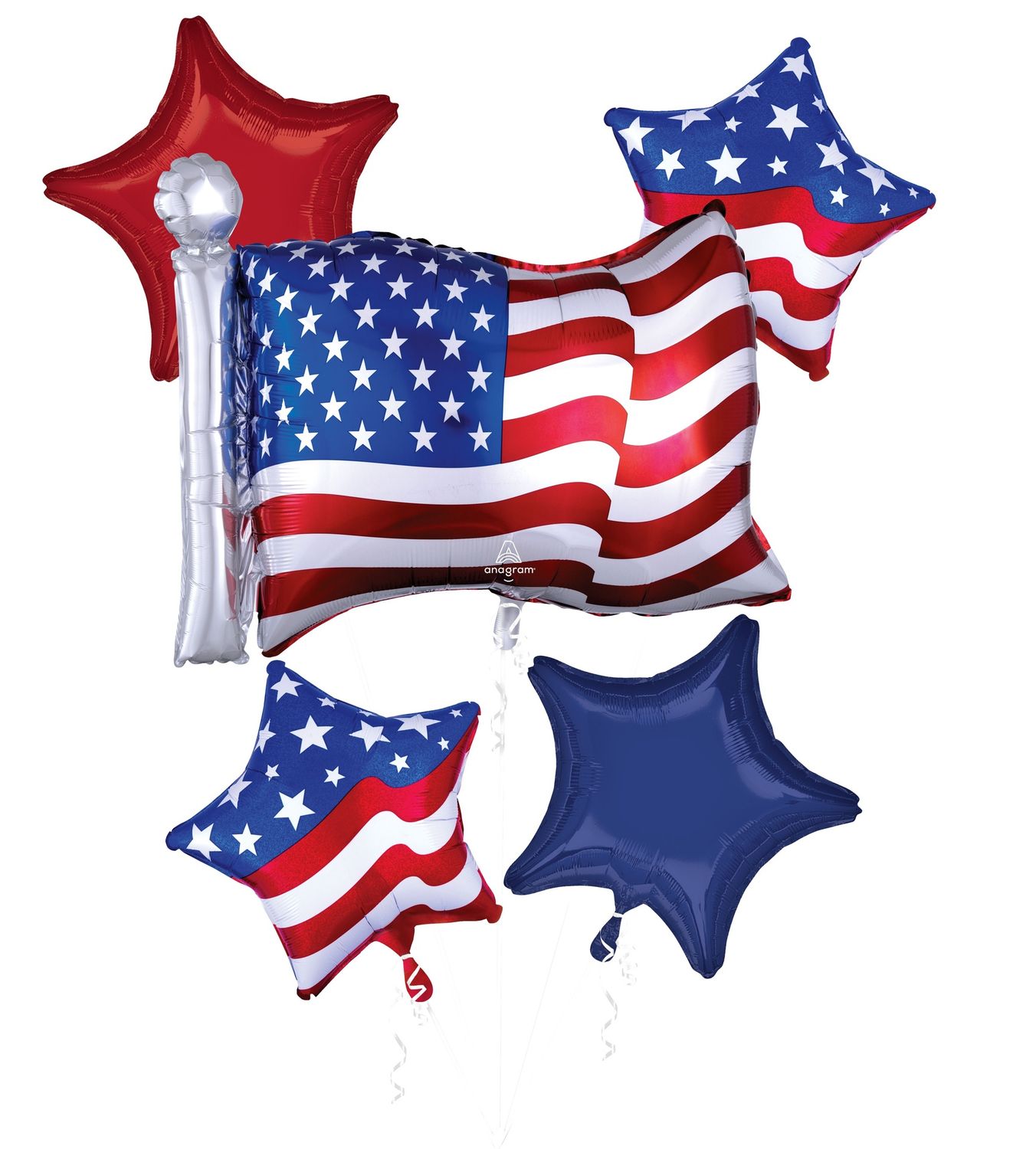 5PC Patriotic USA Bouquet