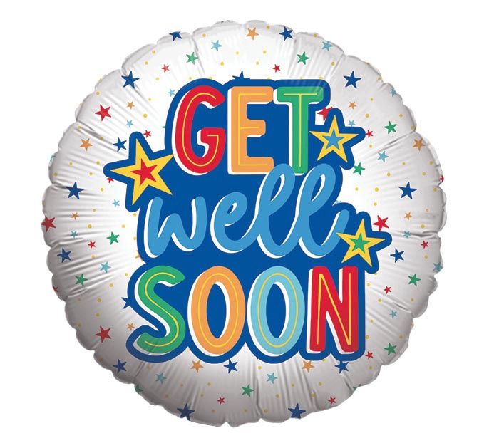17" Get Well Soon Stars All Over