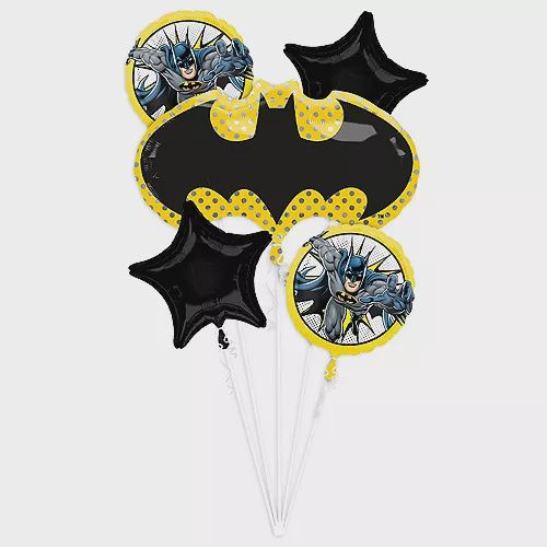 5PC Batman Logo Bouquet