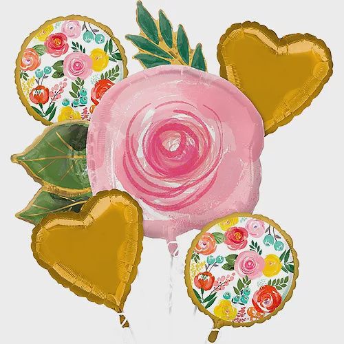 5PC Bright Florals Bouquet