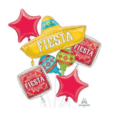 5PC Fiesta Papel Pecado Bouquet